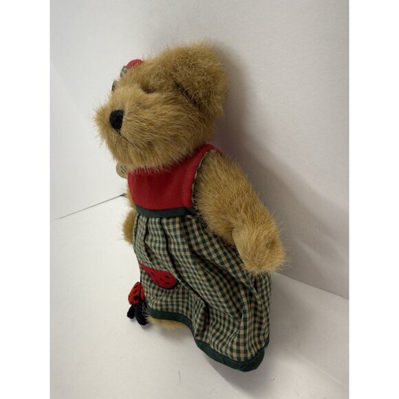 Vintage Boyd's Bears 8"Teddy Bear Plush Dixie with Lady Bug & Bow 2001 Tags - Picture 2 of 12